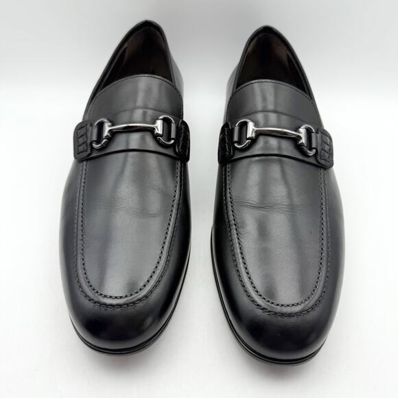 To Boot New York Mens Agostino Bit Loafer US 11.5 M EU 44.5 Black Leather NIB - Picture 7 of 13